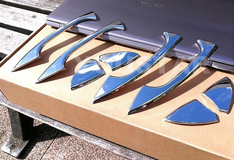 4x embellecedores de manija de puerta CROMADOS UNICUS para Mercedes W204 W212 W166 W218 W176 W246 Foto 3 de 4