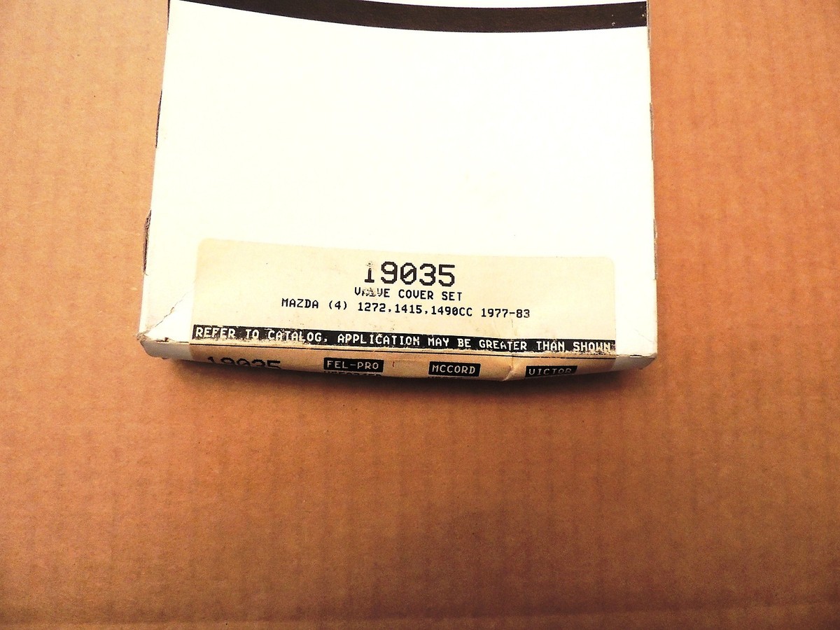 8ma4ta3になります。 Detroit 19035 Valve Cover Gasket For 1977-83 Mazda 1.3L-1.4L-1.5L