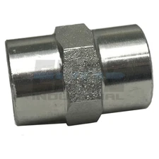 STEEL COUPLER 1/4" FNPT x 1/4" FNPT FEMALE NPT HYDRUALIC/FUEL/AIR/WOG