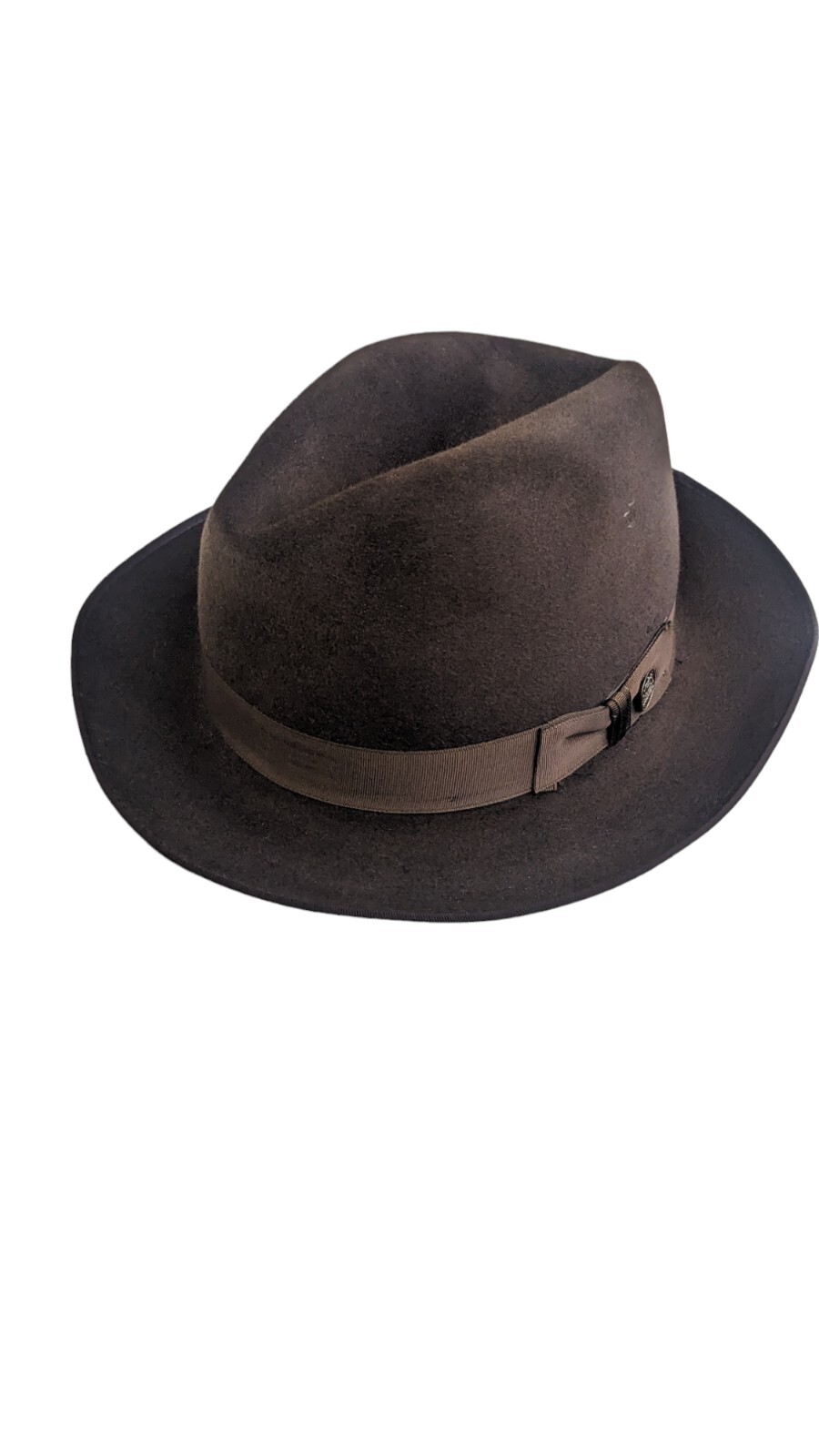 Stetson Lamont Premium Brown Fur Felt Fedora Hat for Men