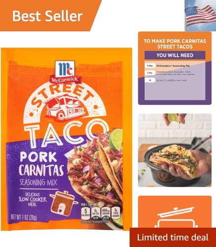 Street Taco Pork Carnitas 1 oz Pack of 12 Seasoning Mix
