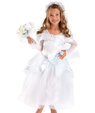 Disney Store Princess CINDERELLA White WEDDING Gown Costume DRESS XXS 2 3 Todler