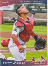 2018 Springfield Cardinals SGA Jeremy Martinez RC Rookie St Louis