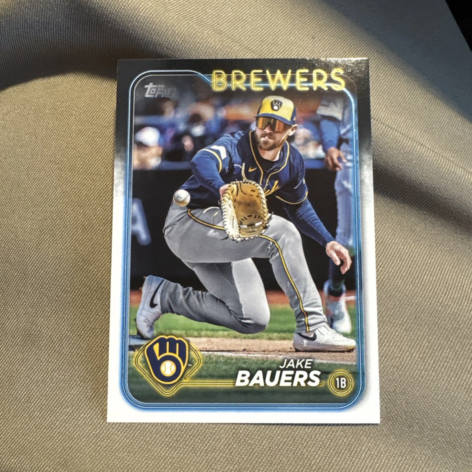 2024 Topps Update #US206 Jake Bauers Milwaukee Brewers - product detail image 1