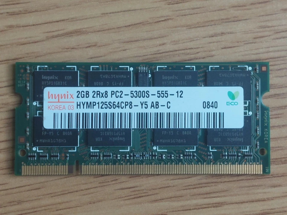 2GB HP 395319-343 Hynix HYMP125S64CP8-Y5 DDR2-667MHz PC2-5300S SO-Dimm SDRAM - Image 2 of 4