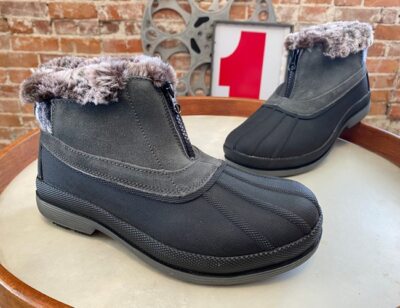 Propet Grey Cold Weather Ankle Zip Boot Lumi New Snow Winter Duck