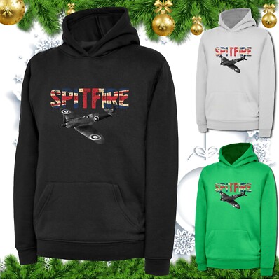 Spitfire Hoodie Supermarine Spitfire Jagdflugzeug Royal Air Force Kapuze Top