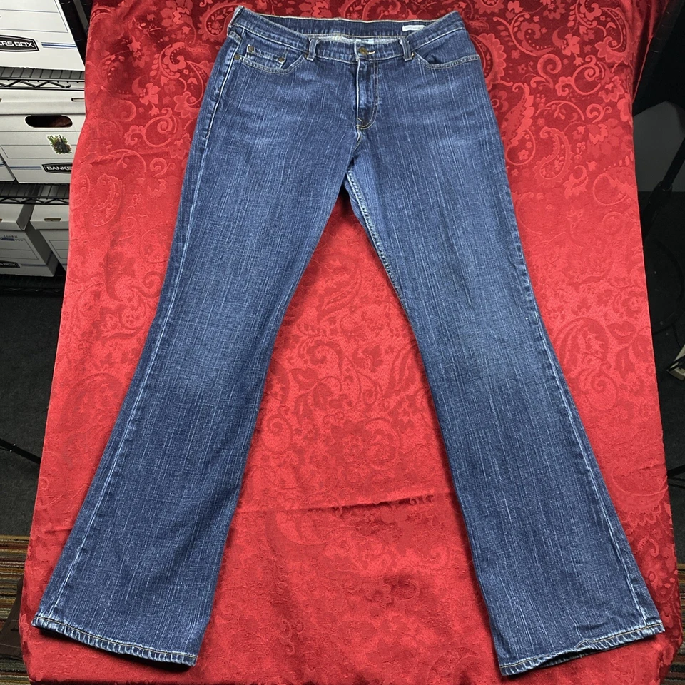 Pantalones de mezclilla Levi’s Premium súper bajos para mujer talla 33M Bootcut azul lavado de colección Foto 2 de 4