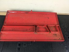 #bd796 Snap On Tools Vintage Red Metal Tool Box KRA-282 19" Long
