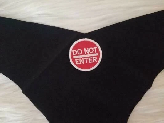 RAW CUT COMMANDO TANGA PANTY NO ENTRAR APLIQUE M/L NEGRO NUEVO CON ETIQUETAS Foto 3 de 4