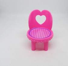 Mattel Open Back Heart Chair Pink Pretend Play Accessories Kids Toys Replacement