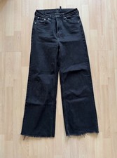 Weekday Ace tuned wide leg black jeans size 29