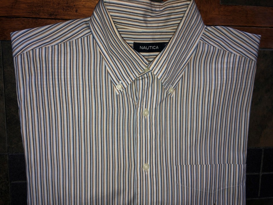 Chemise Homme Joseph Turner Yorkshire - Taille L - Manches Longues Rayures - Occasion