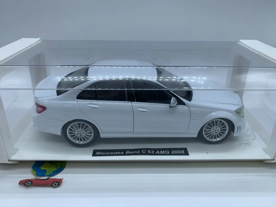 New Ray Mercedes Serie C 63 AMG 2008, scala 1:24 - 1:25, (3206), vintage - Immagine 2 di 4