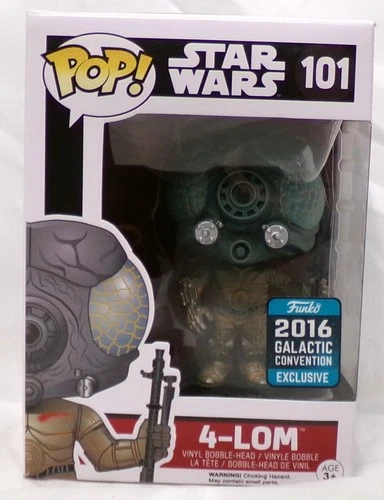 Funko Pop 101 4-Lom Star Wars Galactic Convention Exclusive Vinyl Figure 2016