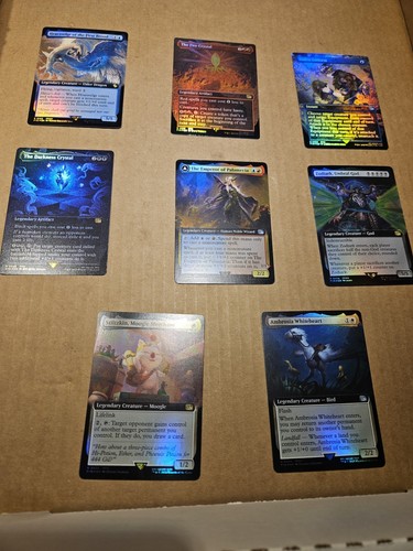 MTG FINAL FANTASY lot of 8 extended art foil cards pack fresh FF MAGIC