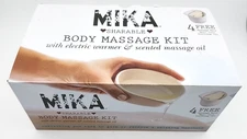 Mika Body Massage Kit With Electric Warmer And Scented Masssge Bars