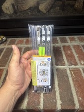 LED Glowing Light Saber Chop Sticks, 4 Pairs - Blue, Red, Green, Purple