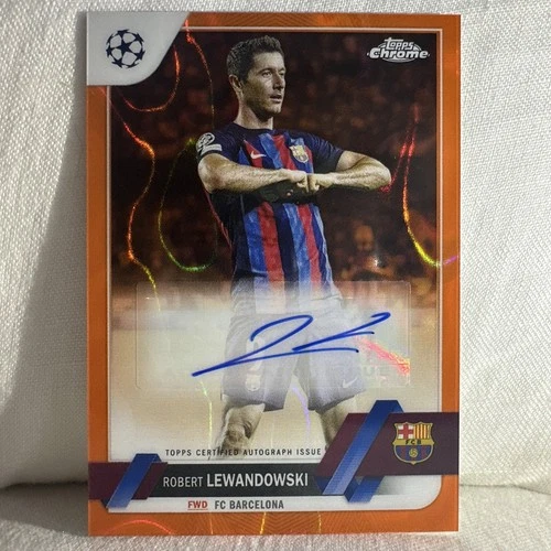 2022 Topps Chrome Robert Lewandowski Orange