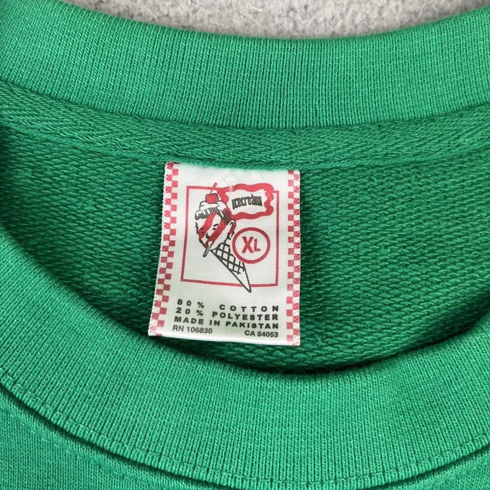 Billionaire Boys Club Ice Cream Sweater Mens XL Green Graphic Print Pullover - Image 4 of 4