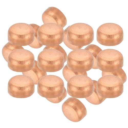12 Set 1/4 Inch ID Copper Pipe End Cap Copper Fitting Cap Sweat Plug Solder