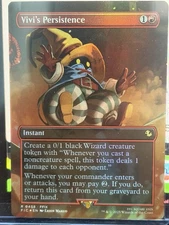 Vivi's Persistence, Magic The Gathering, Final Fantasy, Borderless Foil, NM, 458