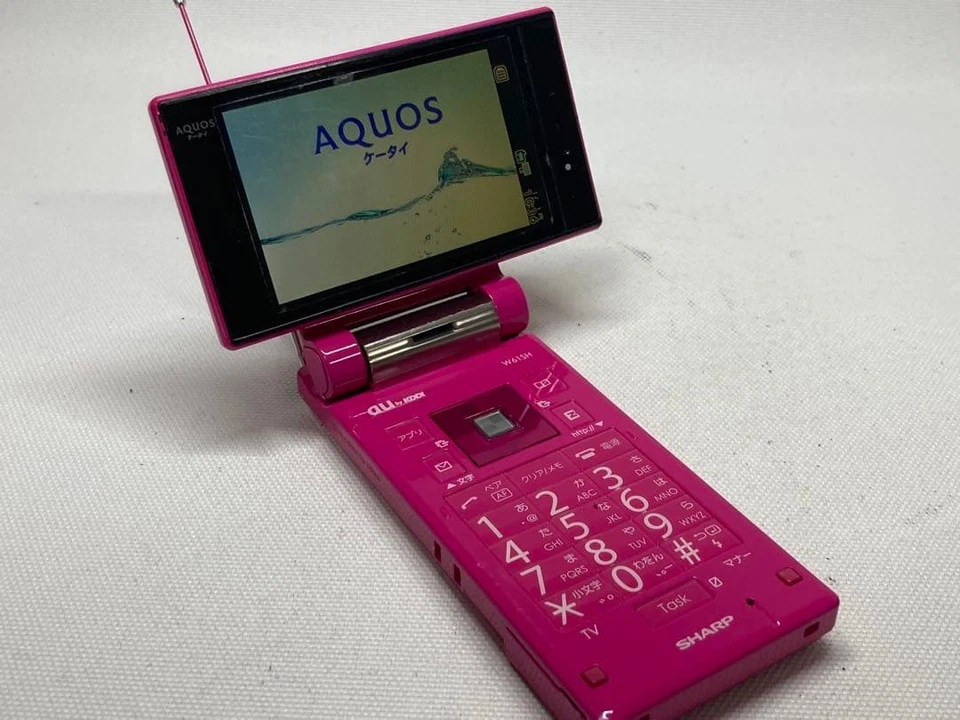 SHARP Au Win W61Sh Aquos J530C287Dd Japanese Flip Phone Garake Keitai - Image 2 of 4