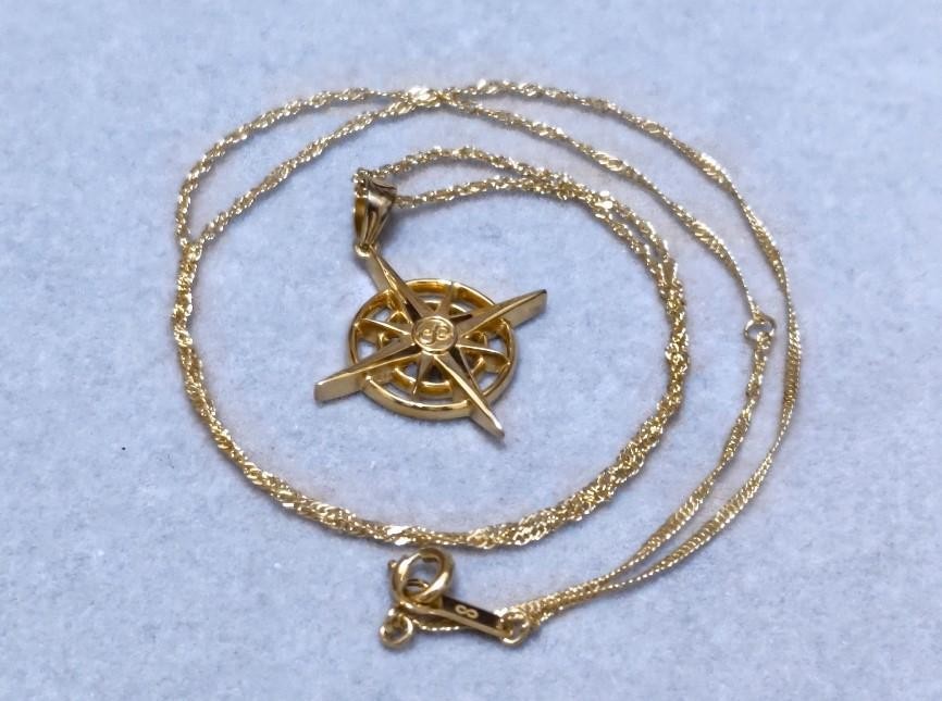small habits infinity compass S925 necklace 40957 Authentic