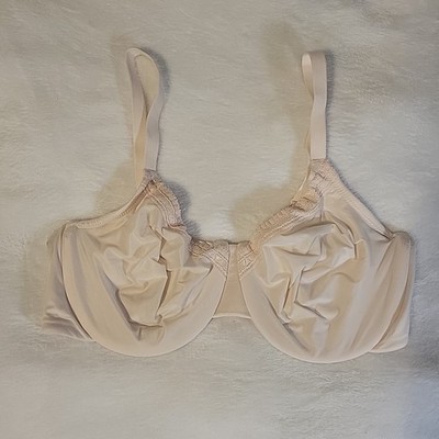 Wacoal Perfect Primer Underwire Bra 855213 Size 38DD Beige Full Figure Unlined