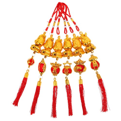 PATIKIL Lot de 8 mini cloches de vache pour travaux manuels de Noël, petites cloches dorées