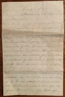 Camp Meigs Va. 1861  Civil War Letter Sacred Soil Of Virginia Piece Locomotive