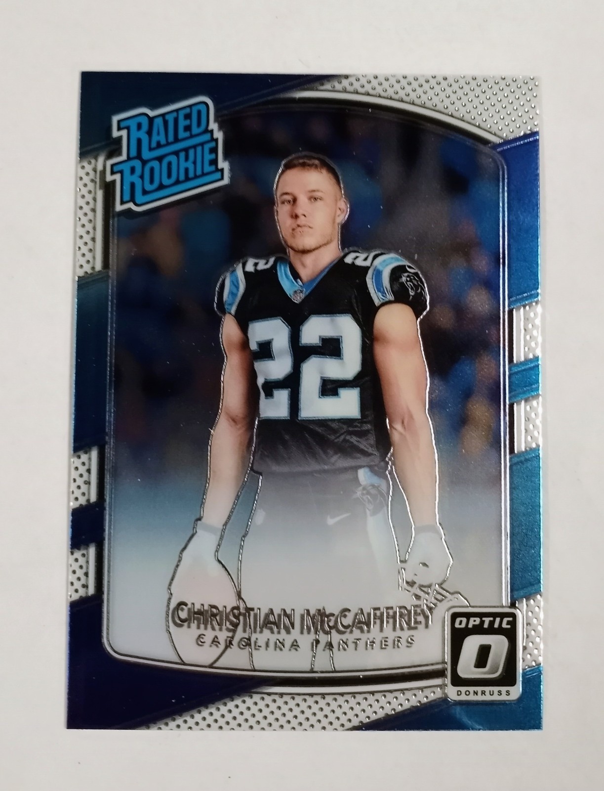 2017 Donruss Optic - Rated Rookie - Christian McCaffrey - #168 Rated Rookie MINT
