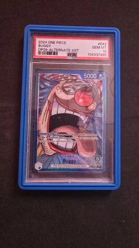 Buggy OP09-042 Alt Art Parallel Emperors in the New World PSA 10 ENGLISH MINT