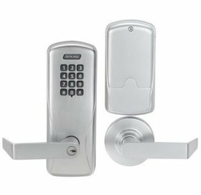 Schlage CO-200-MS-70-KP-RHO Commercial Electronic Mortise Lock Keypad RH Chrome
