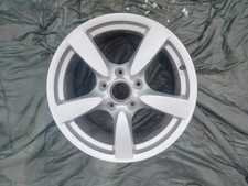 1x Alufelge 18 Zoll 8.0" 5x130 57ET Glanz Silber 98736213601 Porsche Boxster