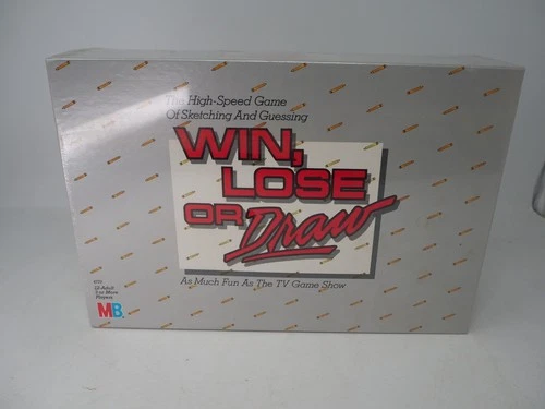 NEW Vintage 1987 Win, Lose or Draw Board Game by Milton Bradley MB Made in USA