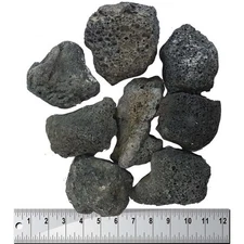Dagan LR-46 Box of Lava Rock Boulders  Black