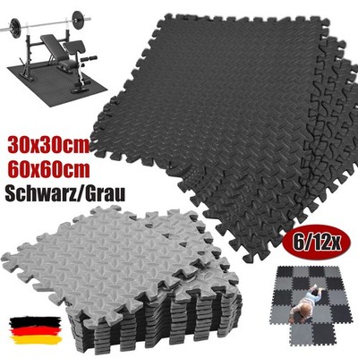 Gym Bodenschutz Puzzlematte Schutzmatten Set Fitness Unterlegmatte Turnmatte EVA