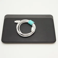 Nomad Base Station Pro 7.5W Flat Qi Wireless Charger Black Pleather USB C Power