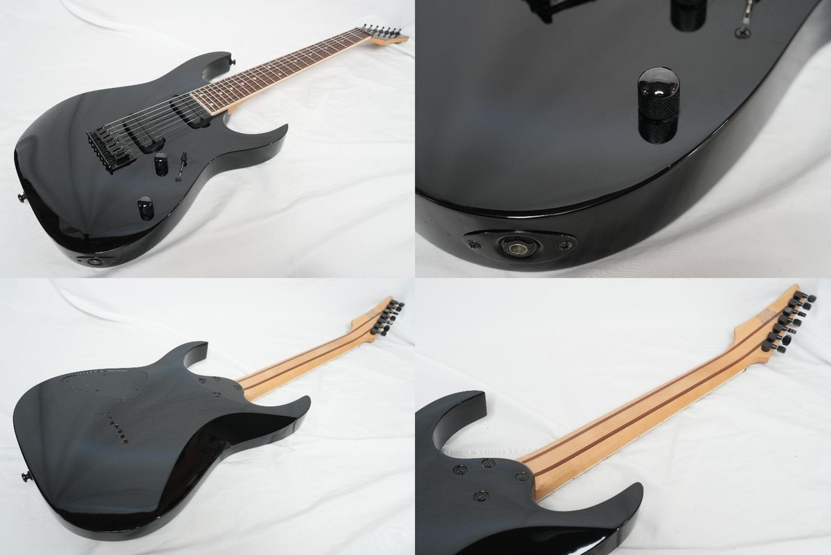 Ibanez RG7321 7-String Electric Guitar Black 2008 Hardtail