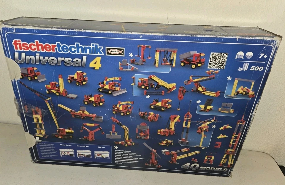 READ Fischer Technik Advanced Universal 4 Kit de Construção 40 Modelos STEM Incompleto - Imagem 2 de 4