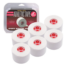 Athletic Tape 6 Pack, 1.5" X 10 Yards White, Easy Tear Sports Tape for Ankle, Wr