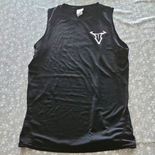 Herren Trägershirt Sport Schwarz mit Logo ä...