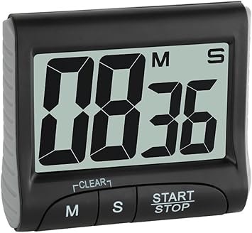 TFA Dostmann Digital Kitchen Timer 38.2021.01 Magnetic Egg Timer Co