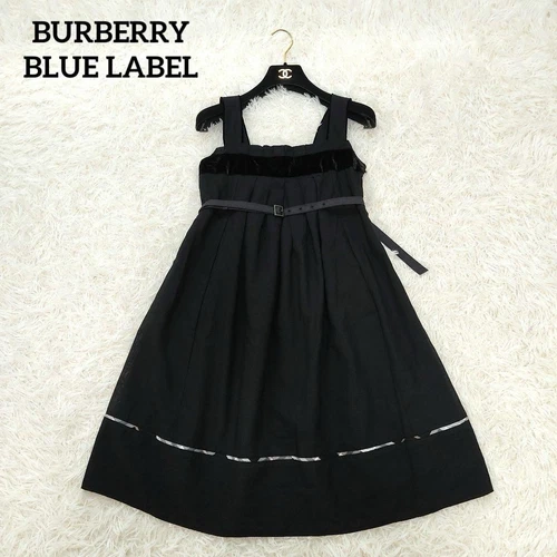 Abito al ginocchio Burberry Blue Label Nova check lana rayon 36 S (US:XS) 040929d