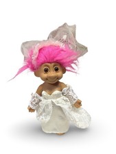 Vintage Russ Troll Doll Bride Tracey White Dress Vintage Trolls 80s 90s Tracey