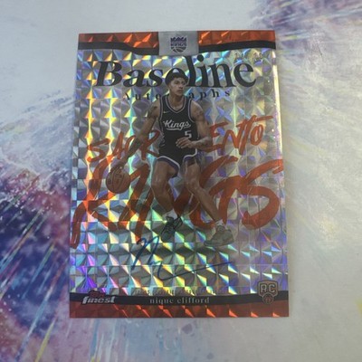 2025-26 Topps Finest Nique Clifford Baseline Autographs Geometric /15 Clean NM