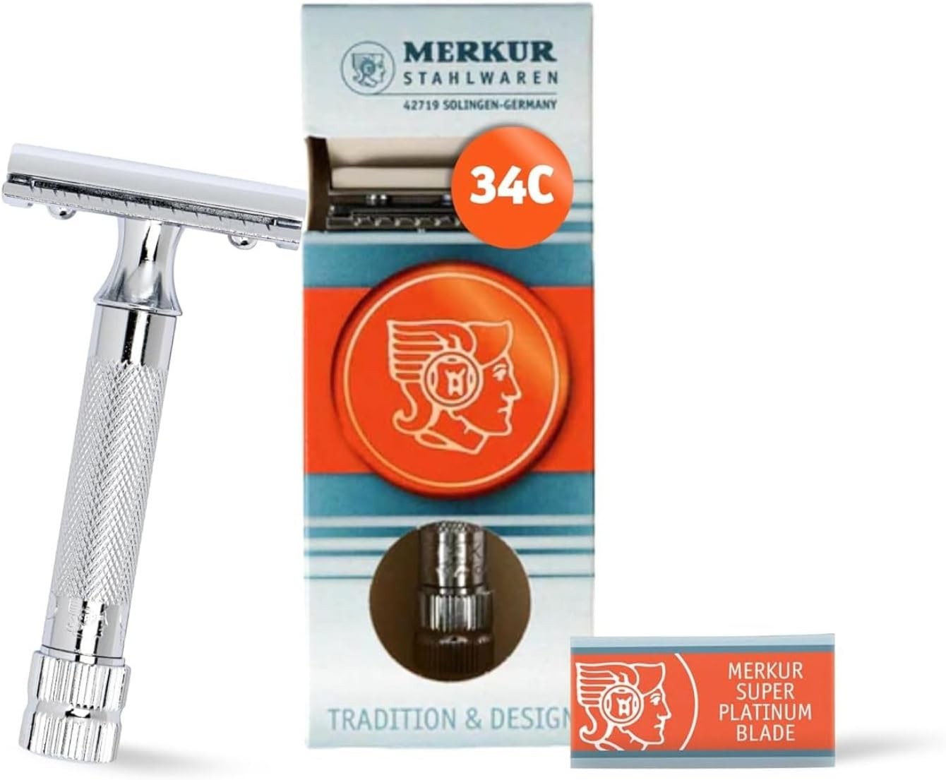 Merkur 34C HD Safety Razor | Precisione Solingen | Doppia Lama DE