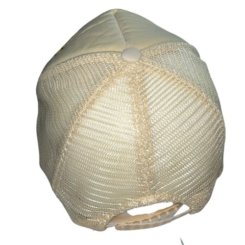 Vintage 90’s San Antonio Zoo Animals Mesh Back Trucker Hat Light Beige SnapBack - Picture 4 of 8