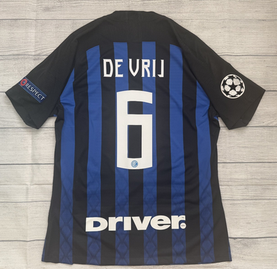 Nike Inter Milan 18/19 match issue kitroom Home Shirt - #6 Devrij